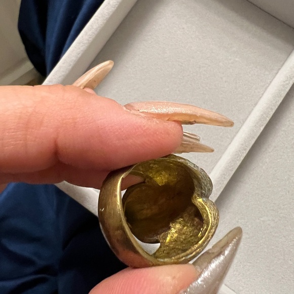 Vintage Unicorn Ring made of repurposed coins. One of a kind- handmade - Picture 7 of 16